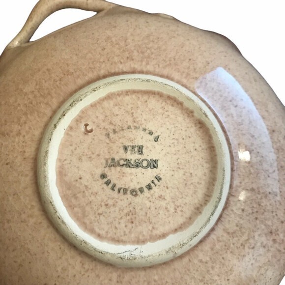 Vee Jackson‎ Beautiful Pink Magnolia Flower Plate With Green Leaves Vintage - Picture 5 of 5